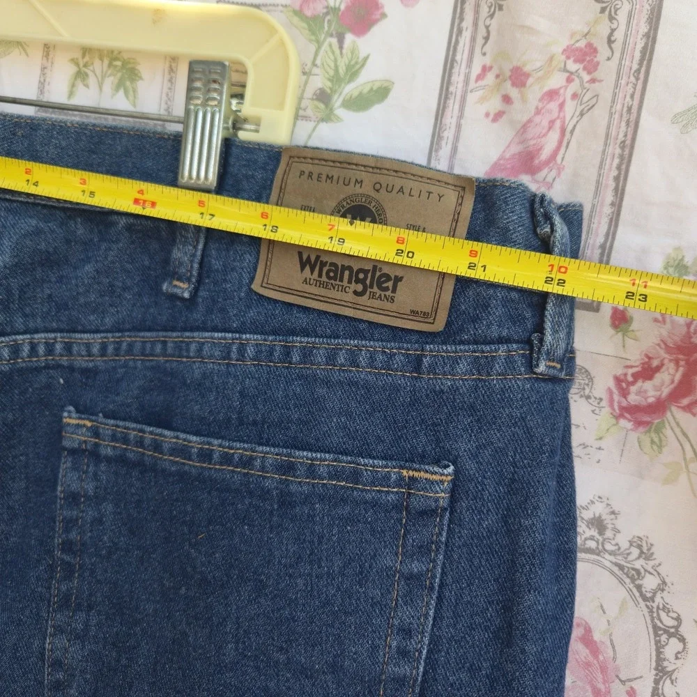 VTG‎ NWT Wrangler Men's Relaxed Fit Denim Shorts Blue 5-Pocket Cotton Size 46